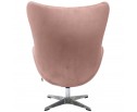 Кресло EGG CHAIR пыльно-розовый, искусственная замша в Каменске-Уральском