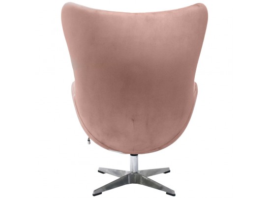Кресло EGG CHAIR пыльно-розовый, искусственная замша в Каменске-Уральском