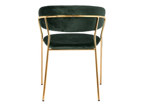 Комплект из 2-х стульев Turin зеленый с золотыми ножками в Каменске-Уральском