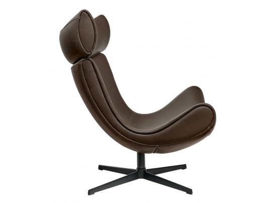 Кресло IMOLA коричневый, натуральная кожа в Каменске-Уральском
