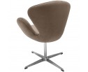 Кресло SWAN CHAIR латте, искусственная замша в Каменске-Уральском
