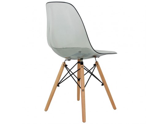 Комплект из 4-х стульев Eames прозрачный серый в Каменске-Уральском