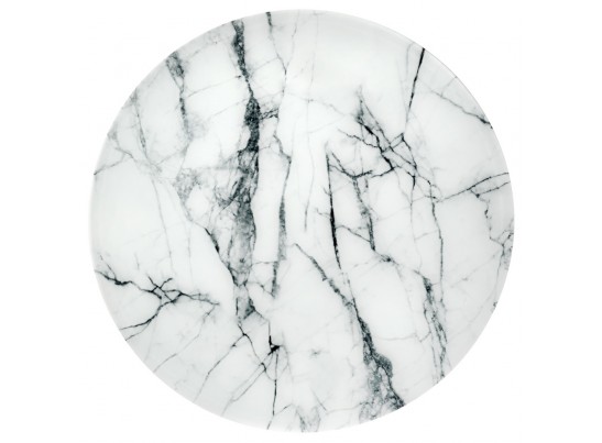 Набор кофейных столиков Tango белый мрамор с белыми ножками в Каменске-Уральском