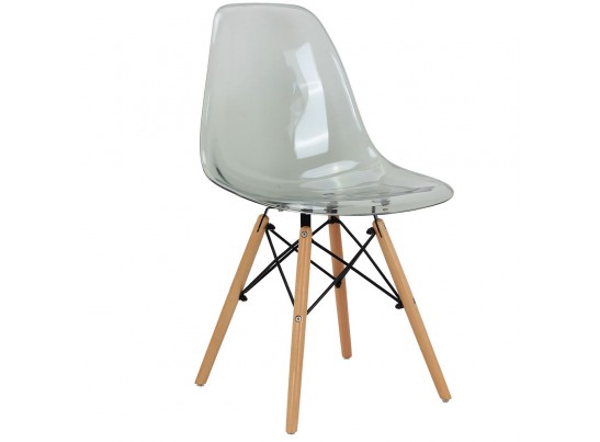 Комплект из 4-х стульев Eames прозрачный серый в Каменске-Уральском