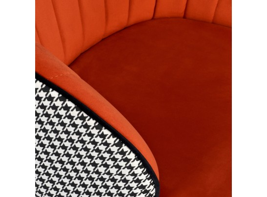 Стул Paola оранжевый с жаккардом в Каменске-Уральском