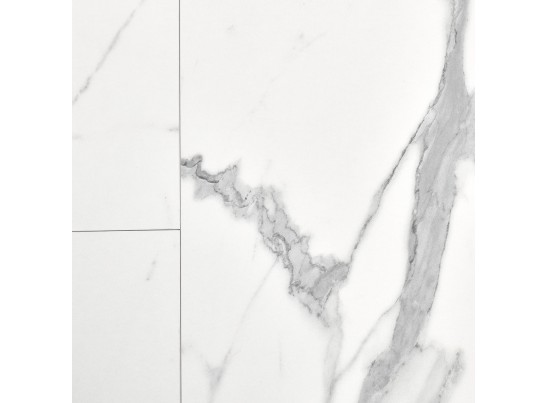 Стол Rudolf круглый раскладной 90-120x90x75см, белый мрамор, белый в Каменске-Уральском