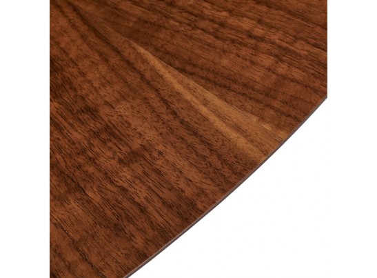 Стол Liverpool диам.110см, шпон орех лучевой набор, с золотистыми ножками в Каменске-Уральском