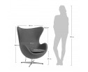 Кресло EGG CHAIR оранжевый в Каменске-Уральском