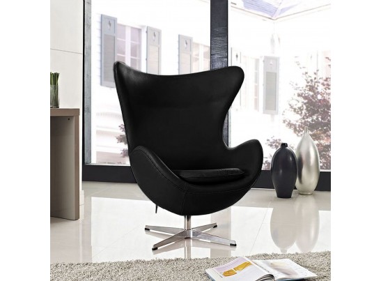 Кресло EGG CHAIR чёрный глянец в Каменске-Уральском