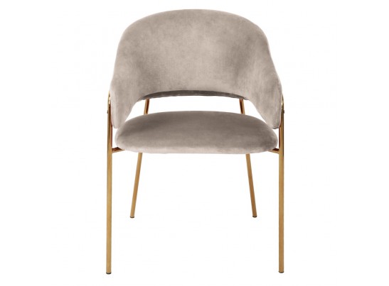 Стул Felix бежевый с золотыми ножками в Каменске-Уральском