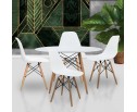 Комплект из 4-х стульев Eames белый в Каменске-Уральском
