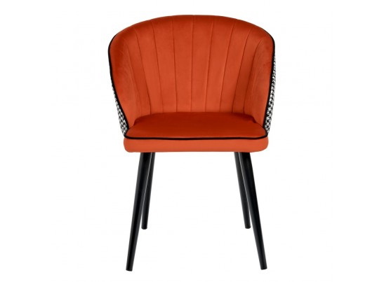 Стул Paola оранжевый с жаккардом в Каменске-Уральском