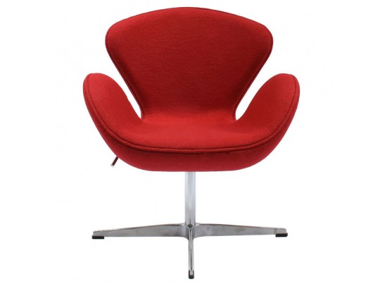 Кресло SWAN CHAIR красный кашемир в Каменске-Уральском