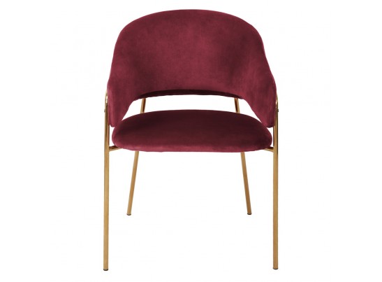 Стул Felix винный с золотыми ножками в Каменске-Уральском