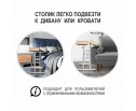 Стол многофункциональный Shuttle 80х58х80-130см, светлое дерево, белый в Каменске-Уральском