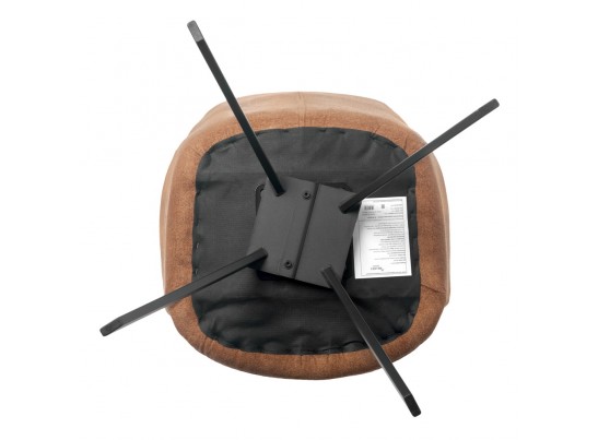 Комплект из 2-х стульев Grant терракотовый шенилл на поворотном механизме в Каменске-Уральском