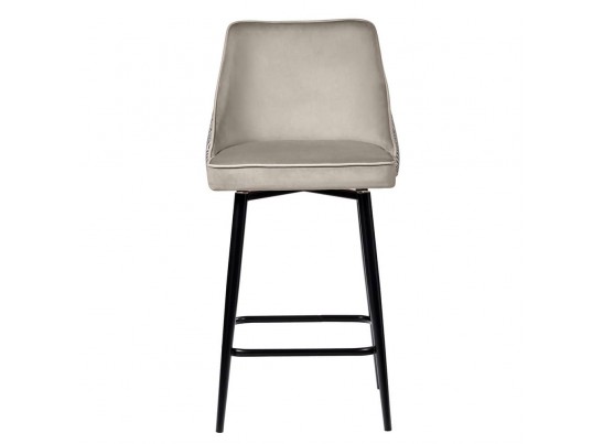 Стул полубарный Dave латте с жаккардом, с поворотным механизмом в Каменске-Уральском