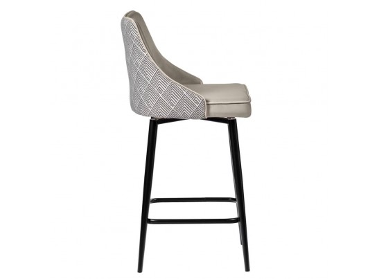 Стул полубарный Dave латте с жаккардом, с поворотным механизмом в Каменске-Уральском