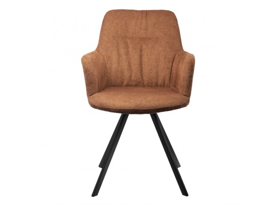 Комплект из 2-х стульев Grant терракотовый шенилл на поворотном механизме в Каменске-Уральском