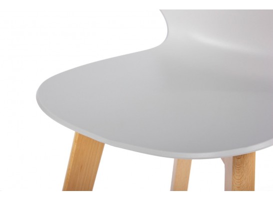 Стул Gracia серый c деревянными ножками в Каменске-Уральском