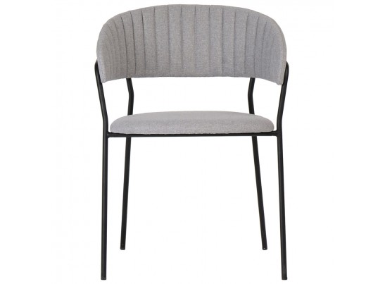 Стул Turin светло-серая рогожка с чёрными ножками в Каменске-Уральском
