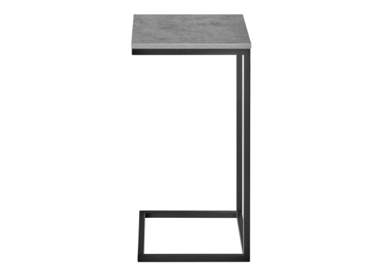 Придиванный столик Loft 35х35 Бетон Чикаго с чёрными ножками в Каменске-Уральском