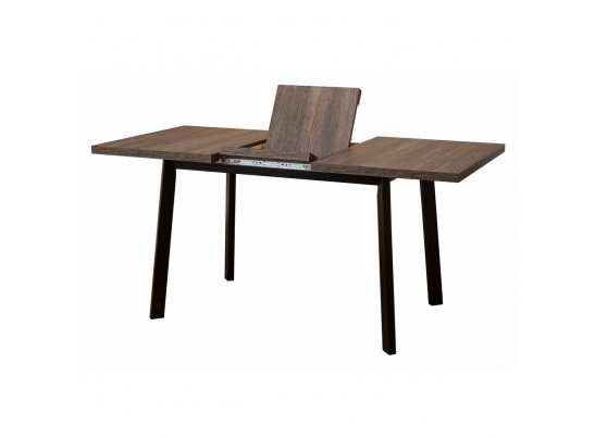 Стол Next раскладной 120-160x100x76,5см, Венге винтаж, чёрный в Каменске-Уральском