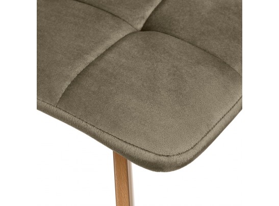 Комплект из 2-х стульев Easy тёмно-коричневый с ножками под дерево в Каменске-Уральском