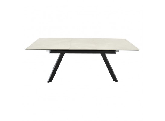 Стол Adam раскладной 140-190x90x75см, керамогранит бежевый, чёрный в Каменске-Уральском