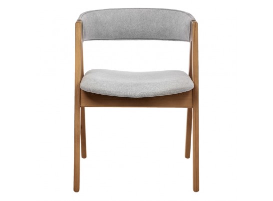 Стул Alan серый букле с ножками цвета орех в Каменске-Уральском