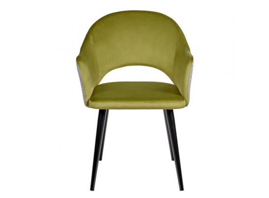 Стул Bruno ярко-зеленый с жаккардом в Каменске-Уральском