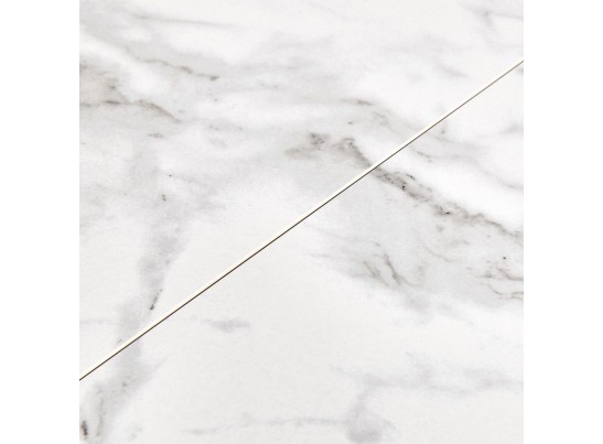 Стол Flame раскладной 116-155x80x76см, керамогранит белый мрамор, белый в Каменске-Уральском