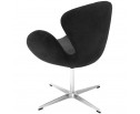 Кресло SWAN CHAIR графит, искусственная замша в Каменске-Уральском