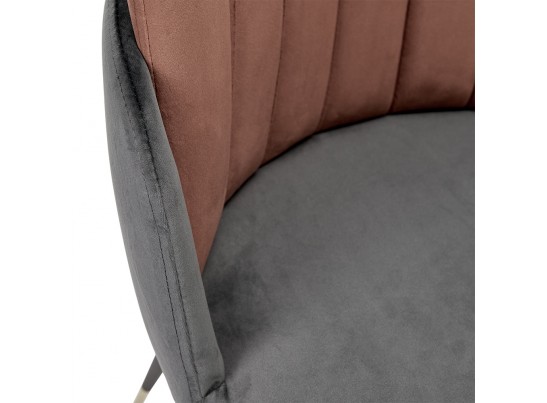 Стул Peki тёмно-серый, терракотовый в Каменске-Уральском