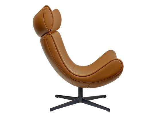 Кресло IMOLA оранжевый, натуральная кожа в Каменске-Уральском