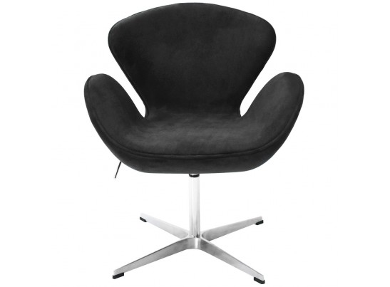 Кресло SWAN CHAIR графит, искусственная замша в Каменске-Уральском