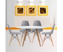 Комплект из 4-х стульев Eames серый в Каменске-Уральском
