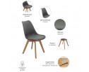 Стул Eames Bon серый в Каменске-Уральском
