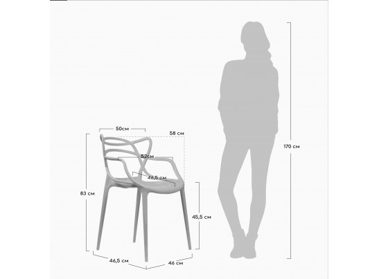 Комплект из 6-ти стульев Masters латте в Каменске-Уральском