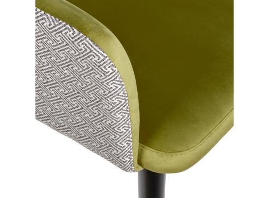 Стул Bruno ярко-зеленый с жаккардом в Каменске-Уральском