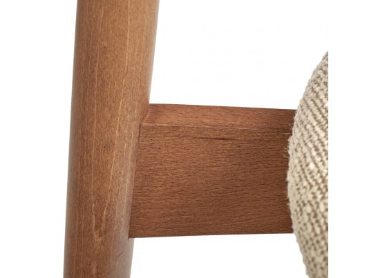 Стул Lucas латте букле с ножками цвета орех в Каменске-Уральском