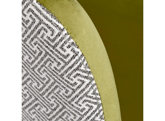 Стул Bruno ярко-зеленый с жаккардом в Каменске-Уральском