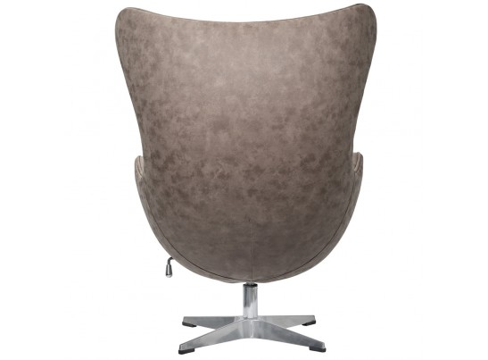 Кресло EGG CHAIR бледно-коричневый матовый с эффектом состаренная кожа в Каменске-Уральском