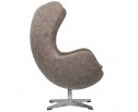 Кресло EGG CHAIR бледно-коричневый матовый с эффектом состаренная кожа в Каменске-Уральском