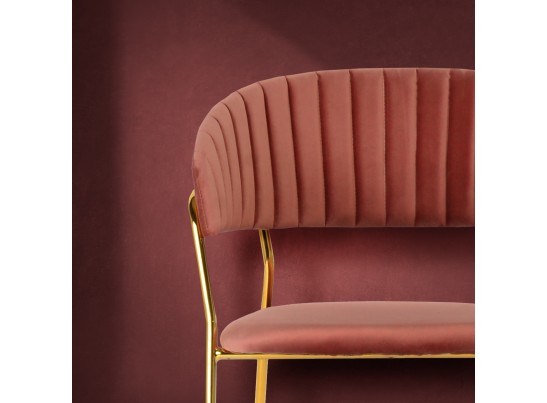 Стул Turin пудровый с золотыми ножками в Каменске-Уральском