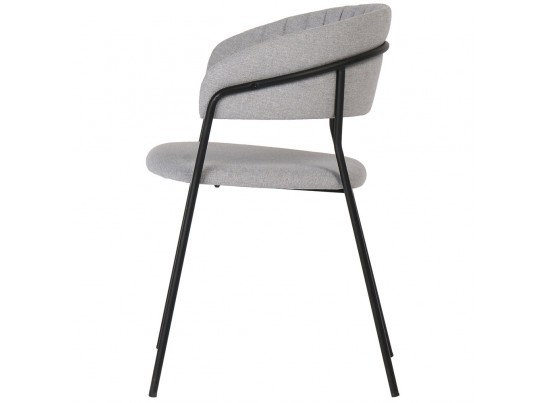 Стул Turin светло-серая рогожка с чёрными ножками в Каменске-Уральском