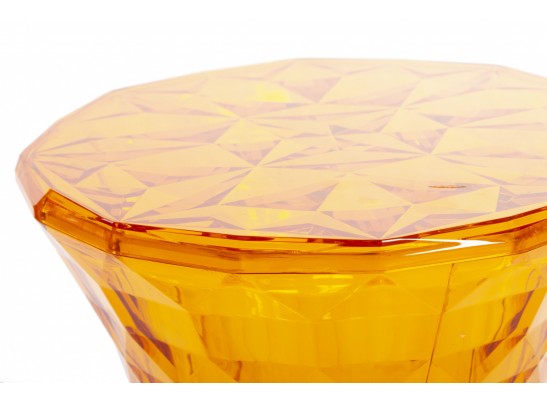 Стул-пуф Stone прозрачный оранжевый в Каменске-Уральском