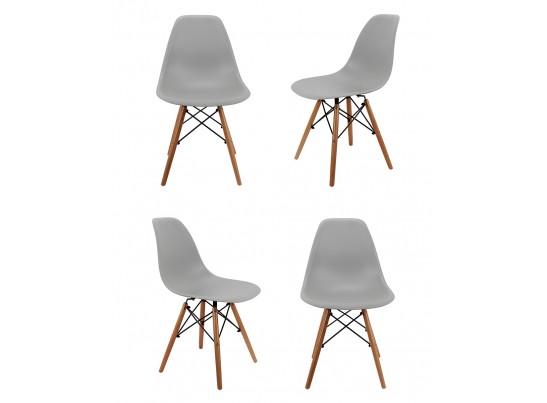 Комплект из 4-х стульев Eames серый в Каменске-Уральском