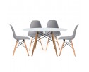 Комплект из 4-х стульев Eames серый в Каменске-Уральском