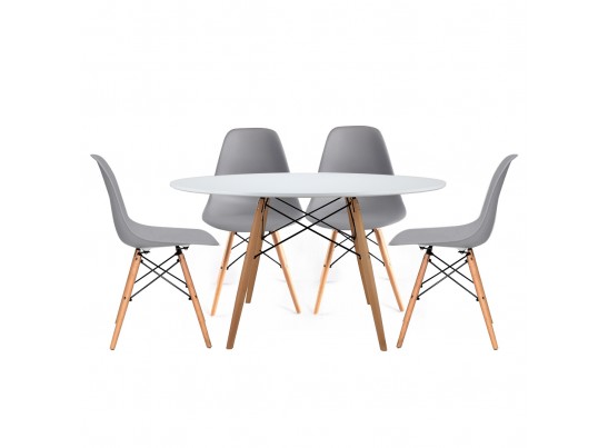 Комплект из 4-х стульев Eames серый в Каменске-Уральском